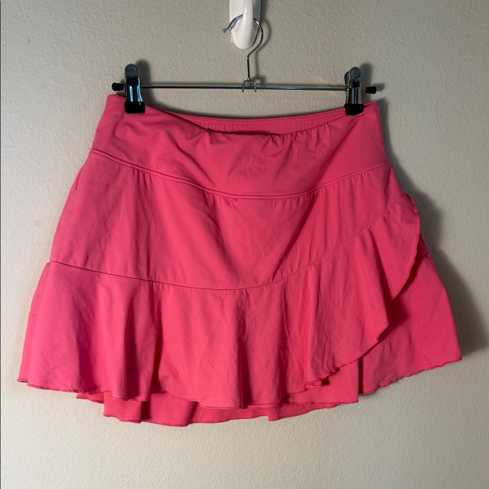 Women's Pink Ruffle Tennis Skirt G4free size medium skort